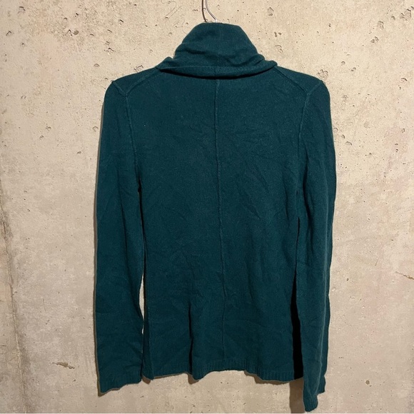 Aqua Cashmere Womens Long Sleeves Pullover Turtleneck Sweater Teal Size M - Picture 5 of 8